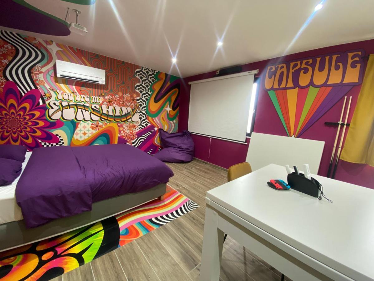 Capsule Groovy-Jacuzzi-Sauna-Billard-Netflix- Nintendo Switch & Jeux 몽스 외부 사진